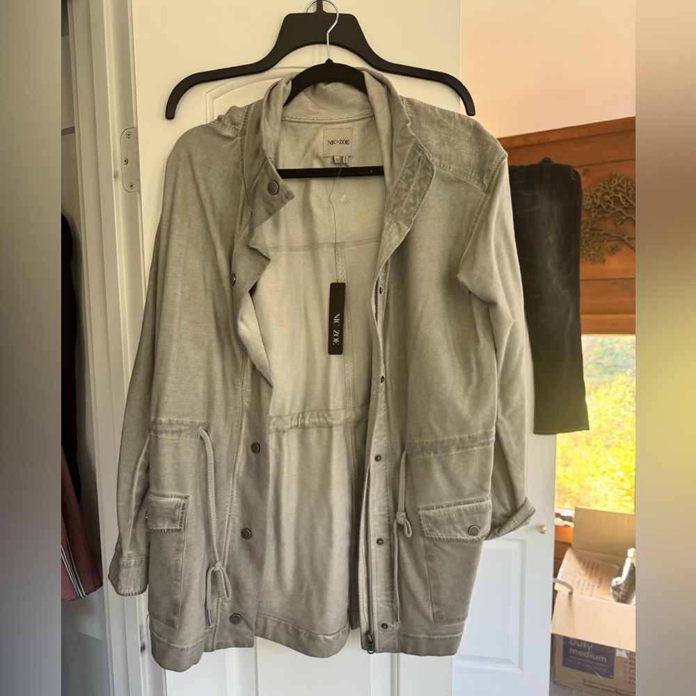 NIC+ZOE Women's Gray Utility Jacket